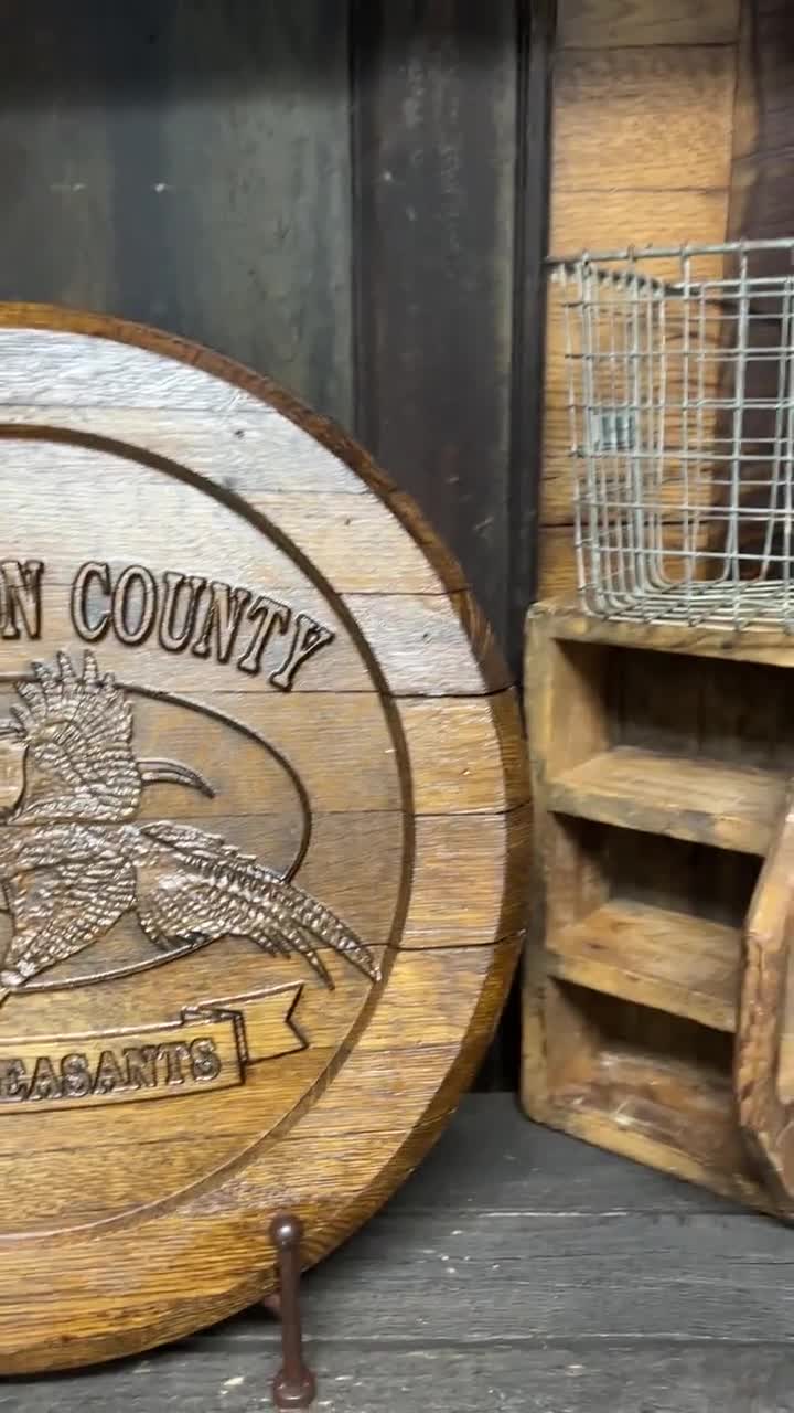 CNC V-Carve selling Whiskey Barrel Top