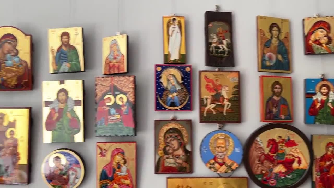 Holy Family Icon St Joseph Virgin Mary Hand-painted Byzantine