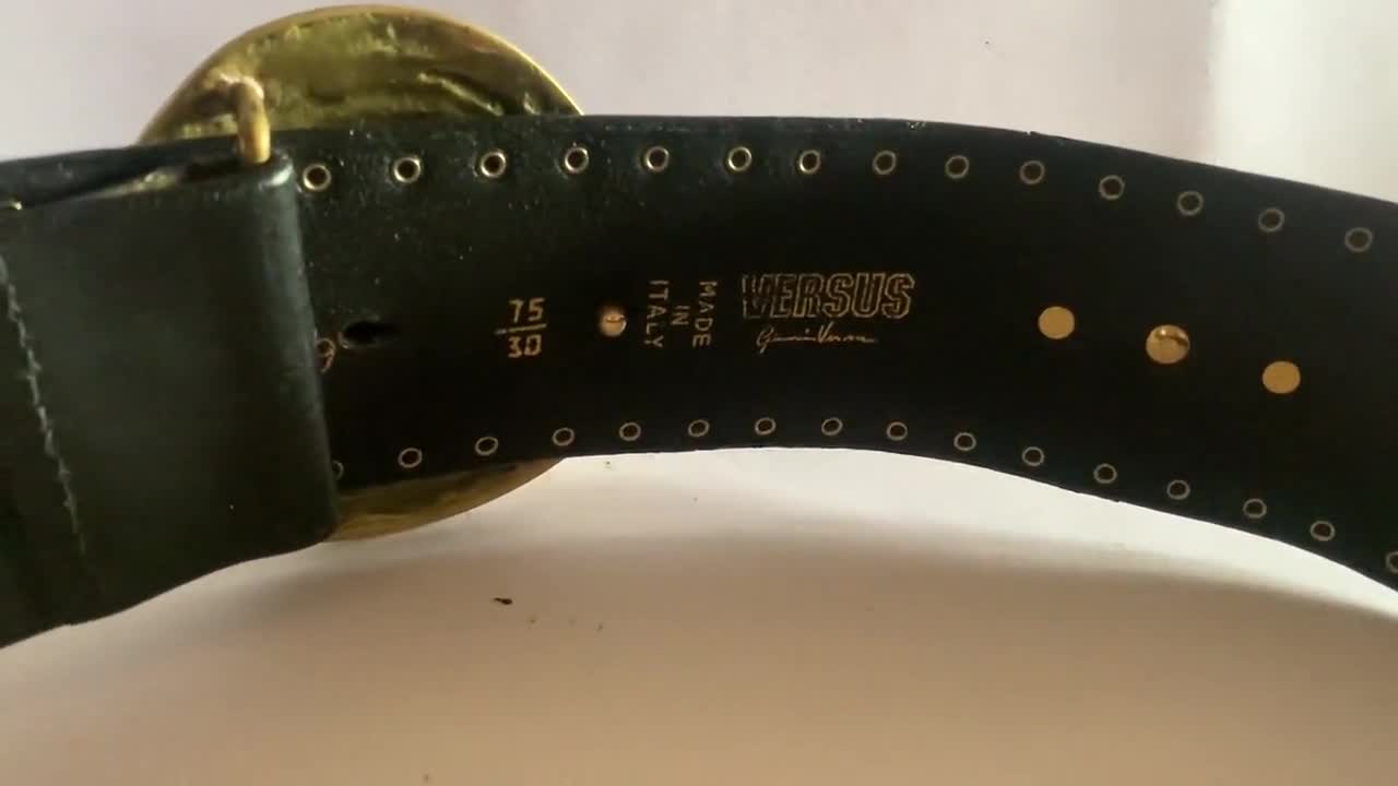 Gianni Versace Versus Vintage Men's Belt.1993 Miami Collection