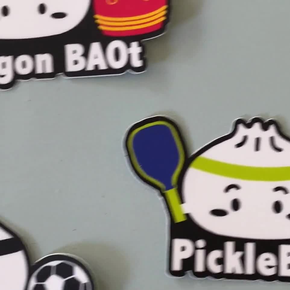 Dragon Baot Sticker, Dragon Boat Stickers, Asian Food Pun Stickers