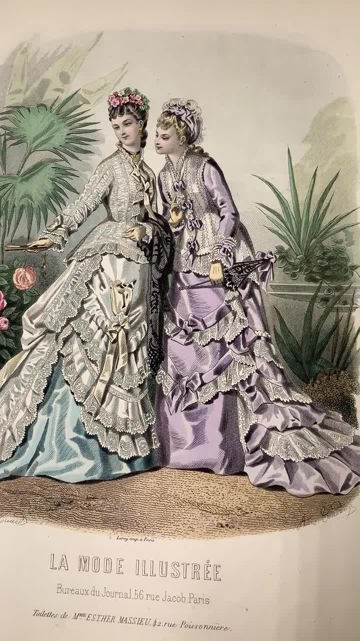Choisissez parmi 9 gravures de mode françaises anciennes