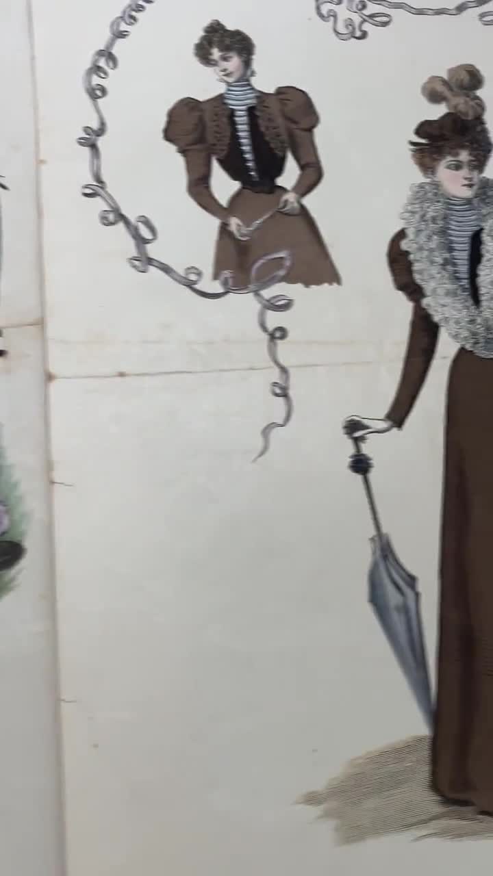 1897年 ラ・モード・イラストリー フランスのファッションプレート