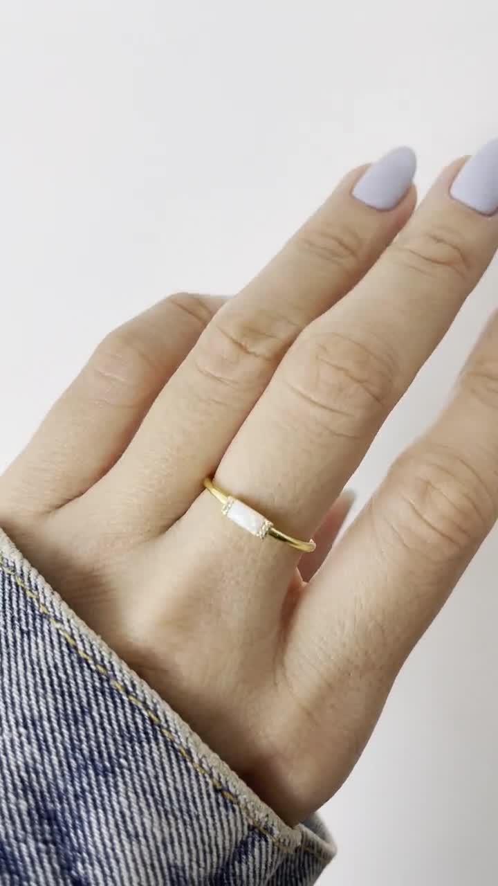 Dainty Thin Split Ring – October Lane Shop