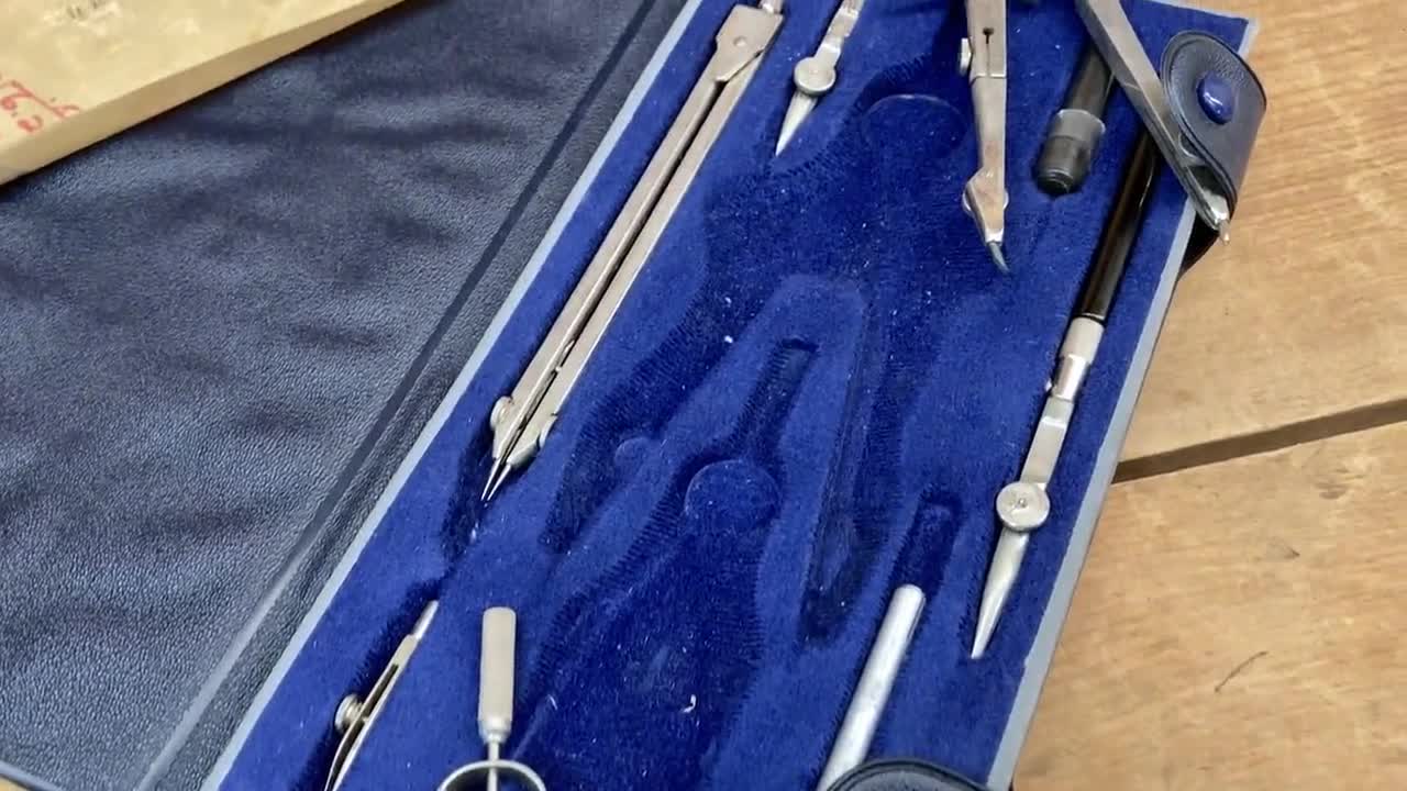 Vintage Sears Drafting Set #608.5124.2 Made in Germany