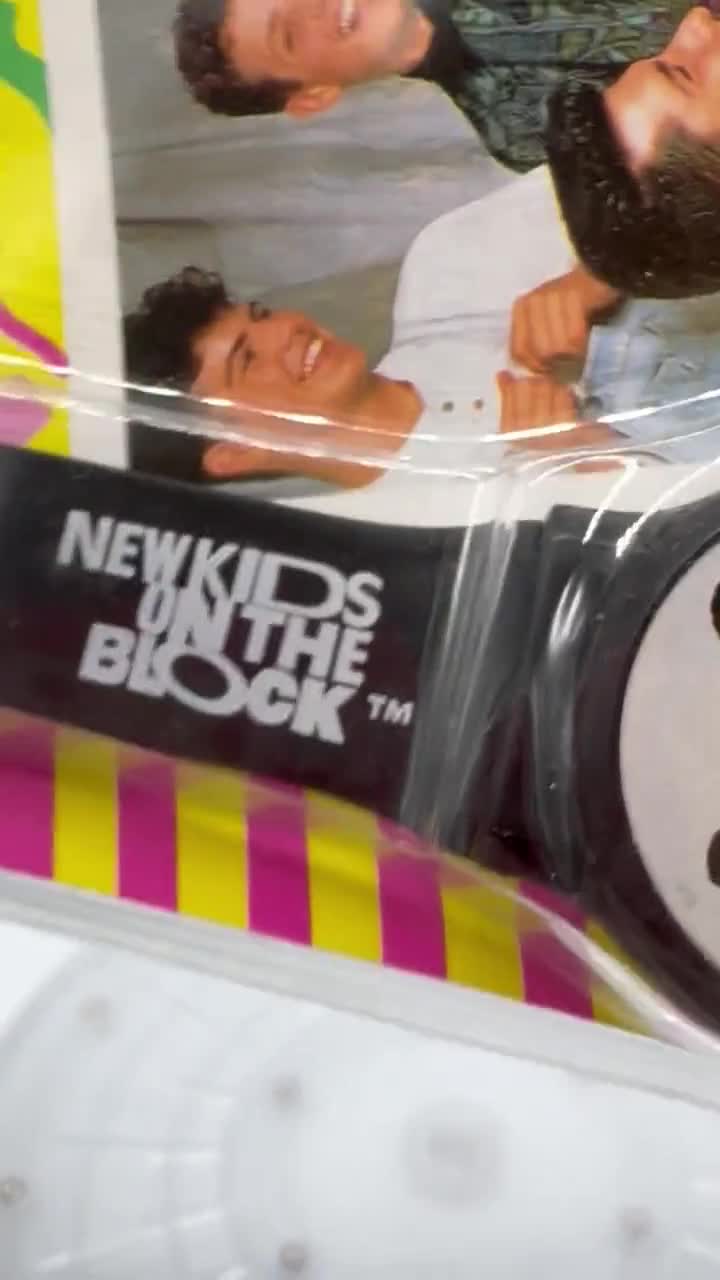 1990 Nelsonic New Kids on the Block Wrist Watch With Original
