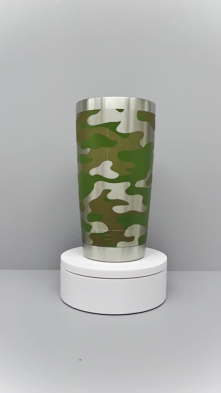 Skin Decal Vinyl Wrap for Yeti 30 oz Rambler Tumbler Cup (6-piece kit)  Stickers Skins Cover / pink camo, camouflage