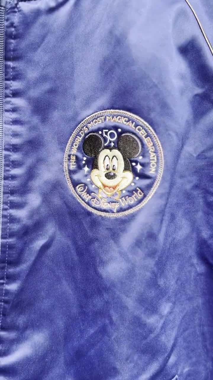Walt Disney World 50th Anniversary Bomber Jacket XL - Etsy