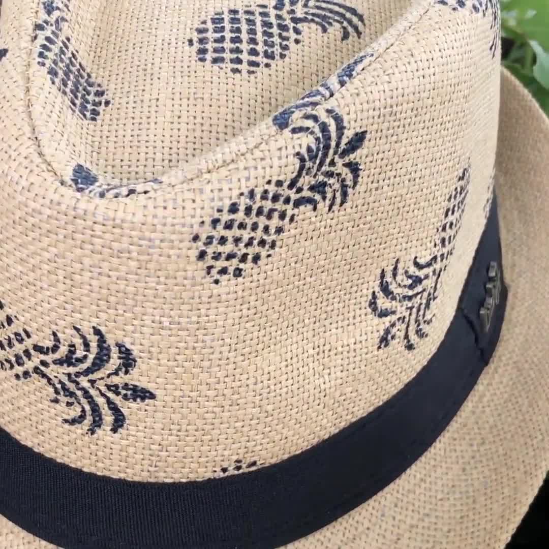 Natural Straw Hat, Wide Brim Fedora Hat, Sun Hat, Beach Hat, Pool