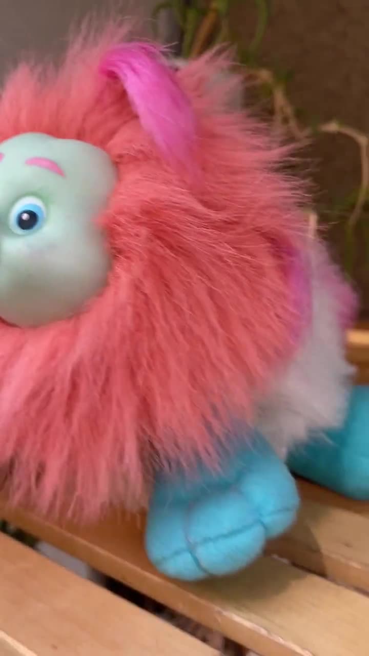 Li'l Brush-a-Loves アメトイ レア ヴィンテージ ファンシー Vintage Li'l Brush-a-loves Candy Cutie Plush Toy, 1987