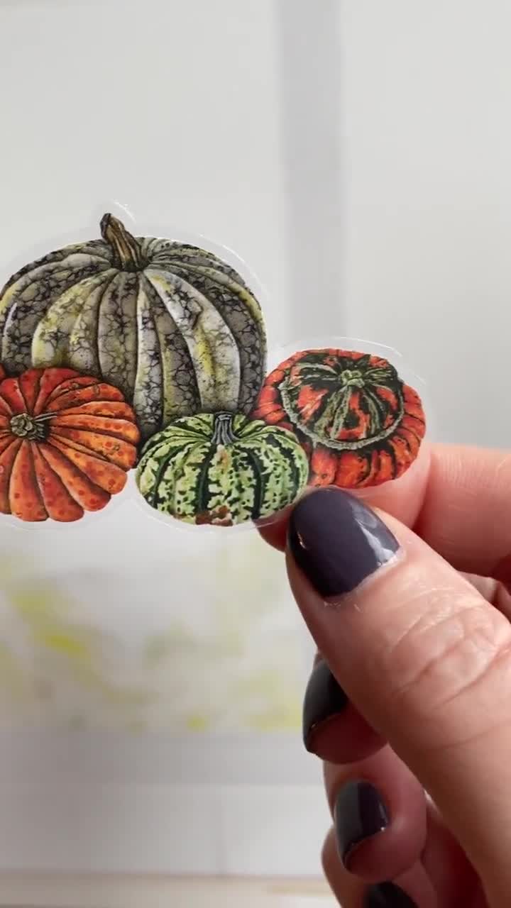 Rouleau De 500 Autocollants Citrouilles Halloween 38mm – 4 Styles, Déco Automne, Scrapbooking Et Enveloppes