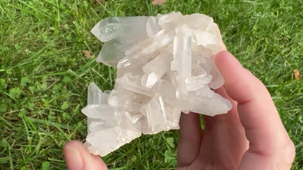 ブラジル産クリアクォーツクラスター #10 両頭型小粒クリスタル