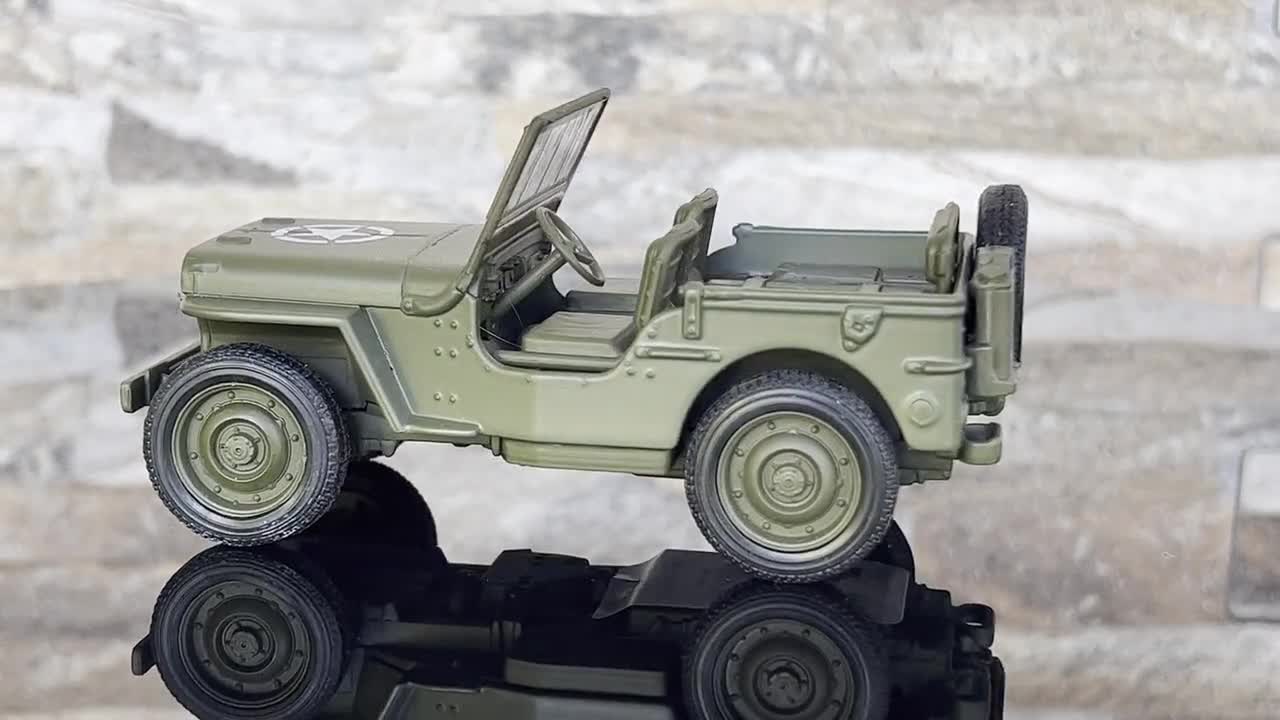 Jeep 1941 Willys MB | Model Car | Scale 1/36 | Model Metal Car | 1