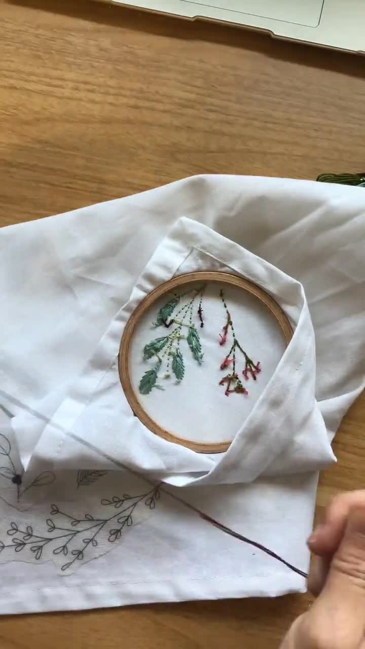 Mcreativej Winter Botanical - Peel, Stick, and Stitch Hand Embroidery Patterns