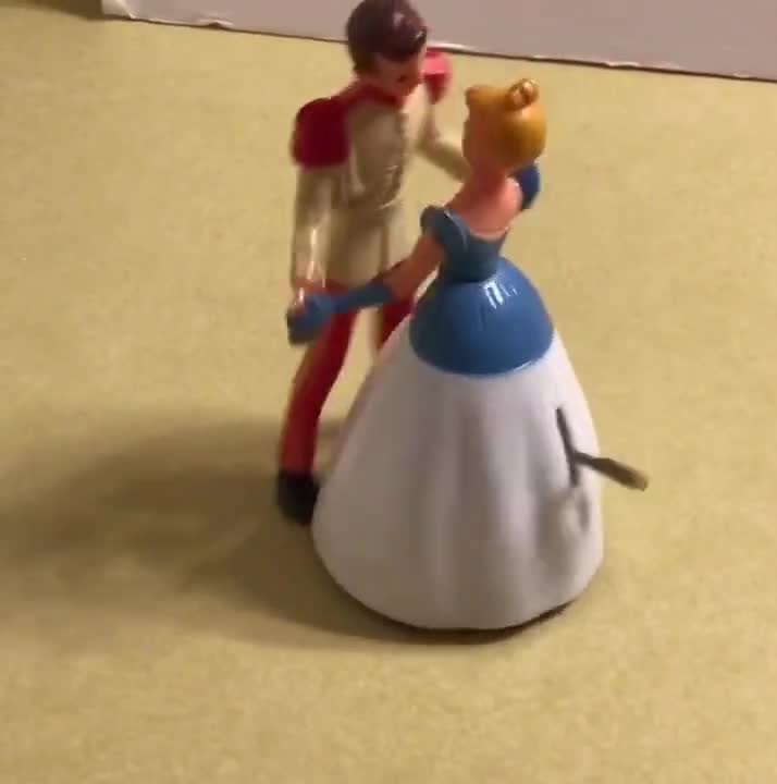 1950's Walt Disney Dancing Cinderella and Prince Irwin 1950's Walt Disney Dancing Cinderella and Prince Irwin