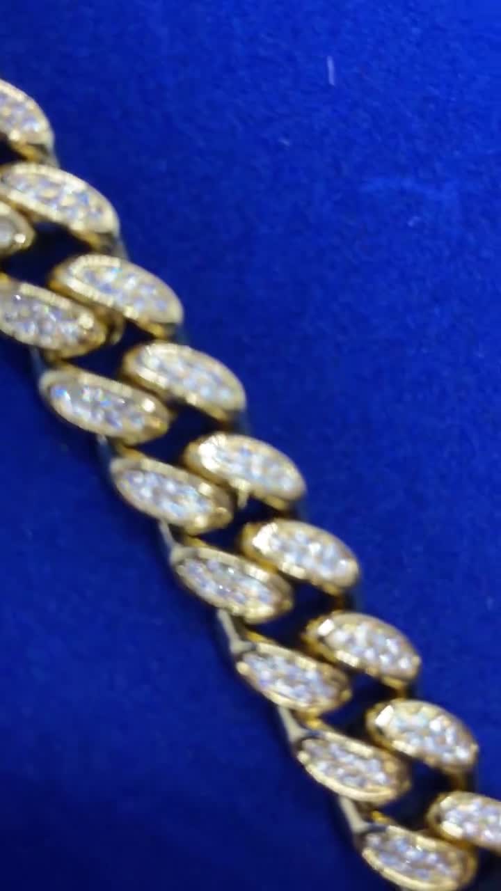 HALUKAKAH Catena Uomo In Oro Con Diamanti, Placcato Oro 18k - Foto 12