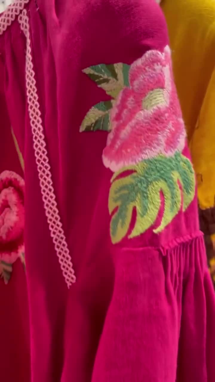 Red Linen Dress, Wedding Dress, Ukrainian vyshyvanka Gift for Her. Girl.  Wife. Boho, Idea,Valentine's DayUkraine seller
