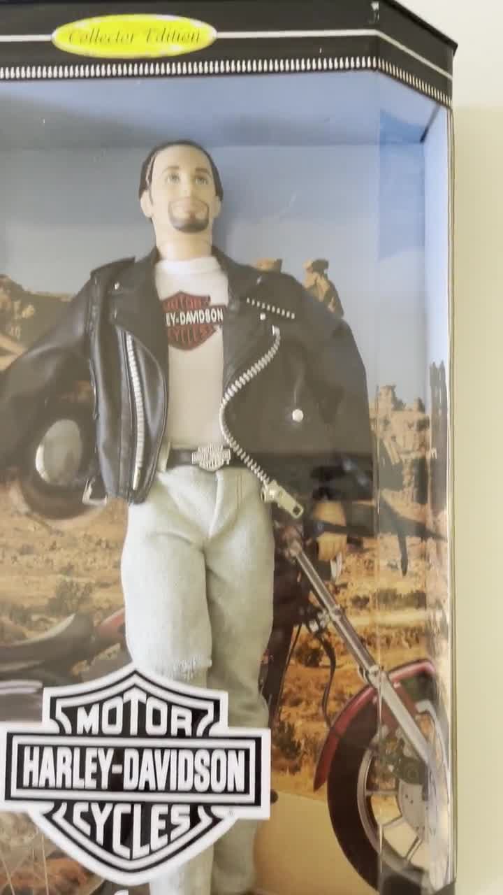 ヴィンテージ！バービーHARLEYーDAVIDSON Ken♡ 1999 Mattel Barbie & Ken Doll + Harley Davidson Fat Boy