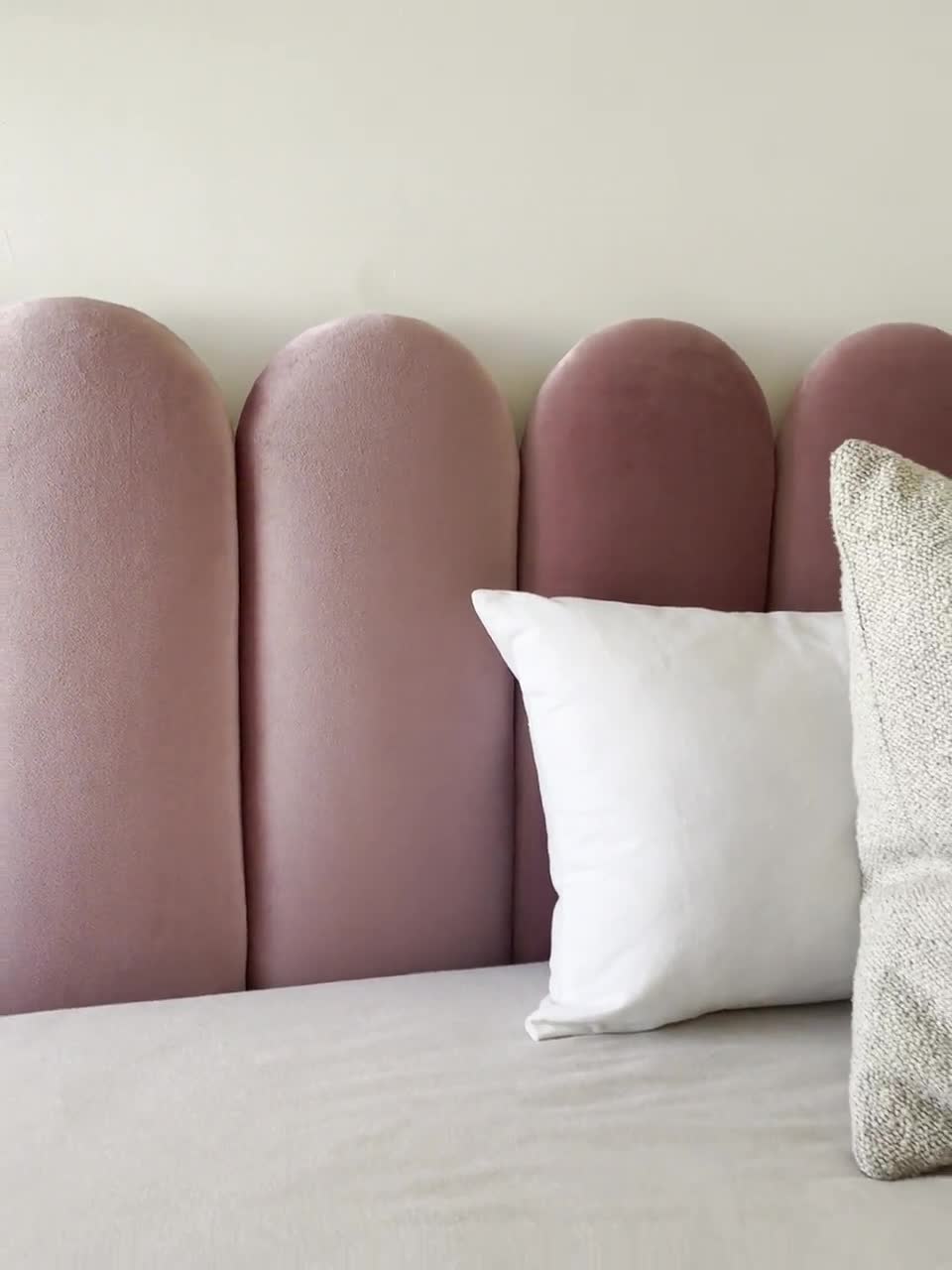 Dusty on sale pink headboard