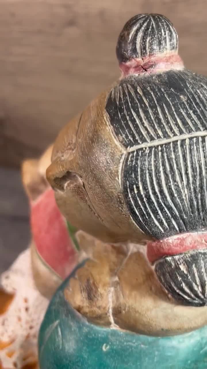 中国時代物　28cm大型鉢　人物画　子供 中国時代物 28cm大型鉢 人物画 子供