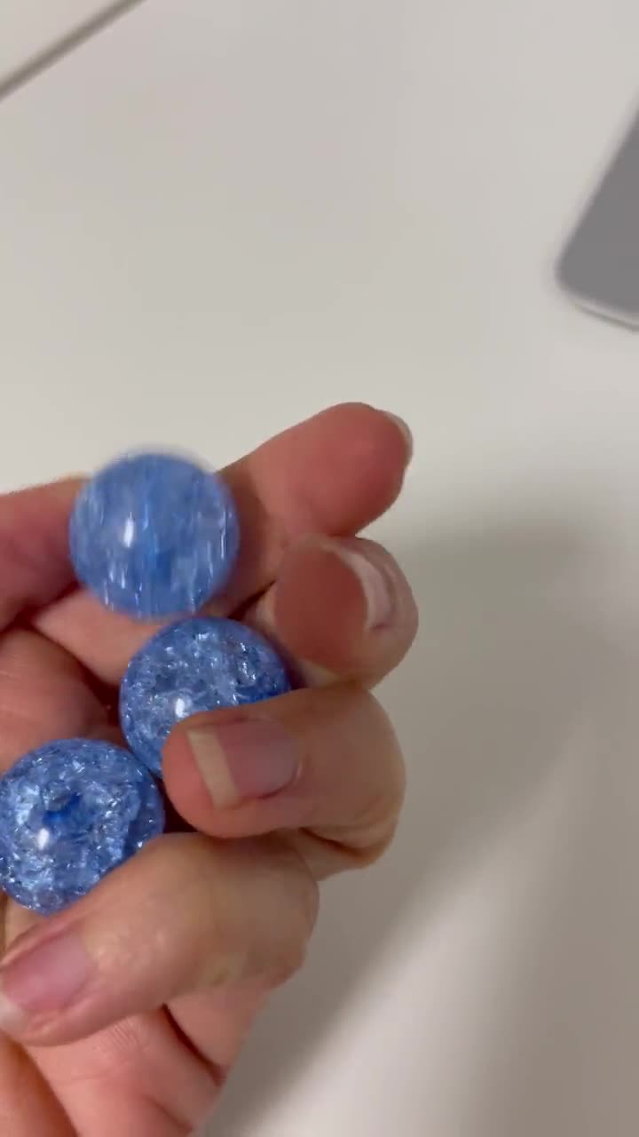 20MM Royal Blue Rhinestone Bubblegum Bead, Resin Beads in Bulk