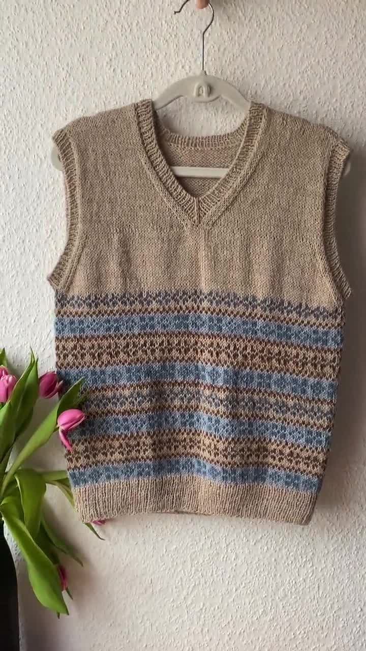 Floki Fair Isle Vest • Knitting Pattern - Etsy