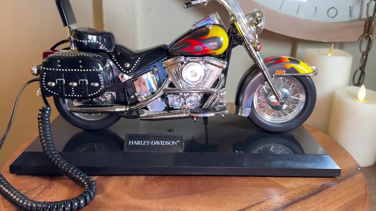 HARLEY-DAVIDSON Land Line Telemania Heritage Softail Red/yellow