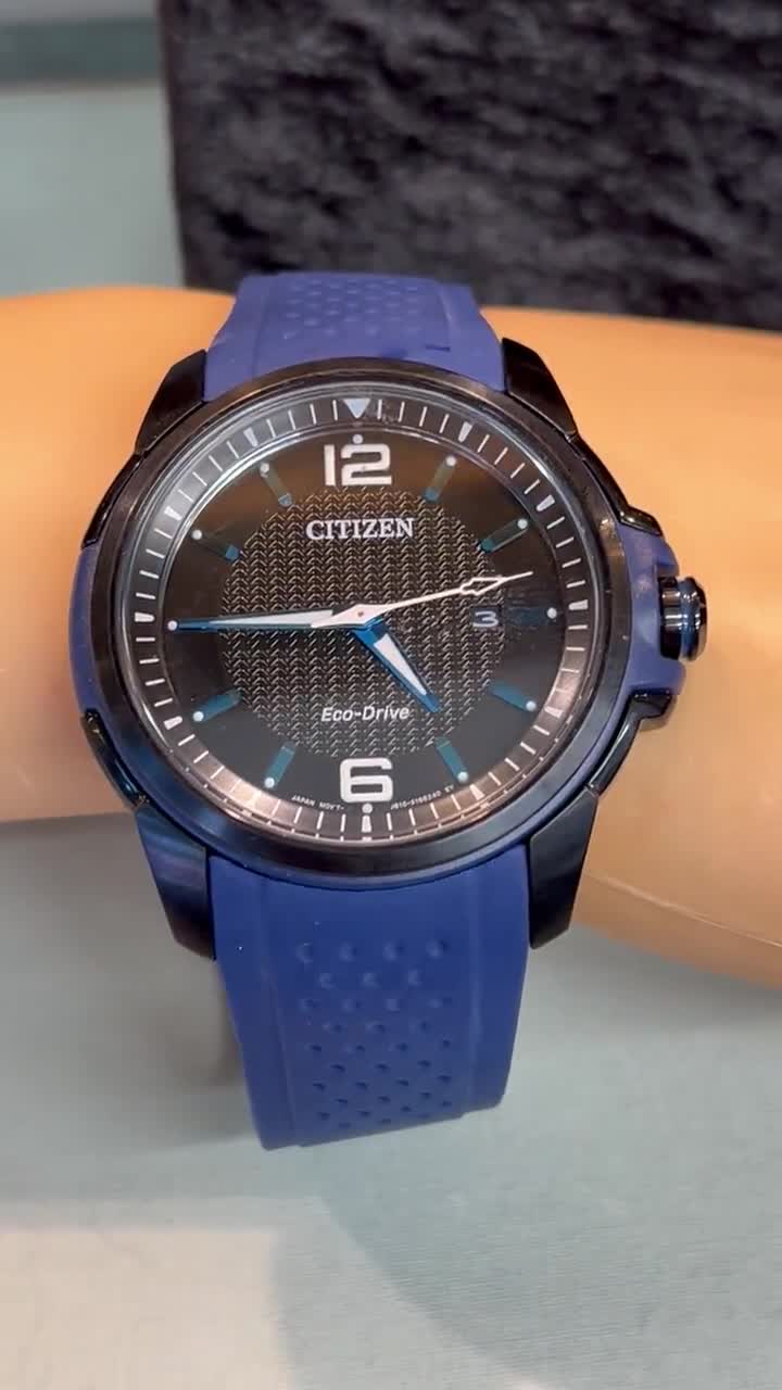 【エバグリ】CITIZEN Eco-Drive 腕時計 ダークブルー Citizen Men's Eco-drive Blue & Black Weekender Watch - Etsy