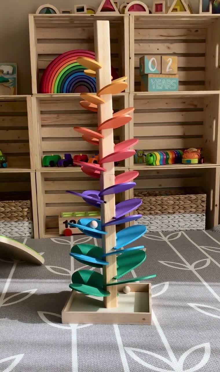 Large Wooden Marble Tree Run, Music Tree, Ball Run, Interactive Learning  Toy, Educational Toy, Wooden Tree, Toy for Toddler Gift Kids