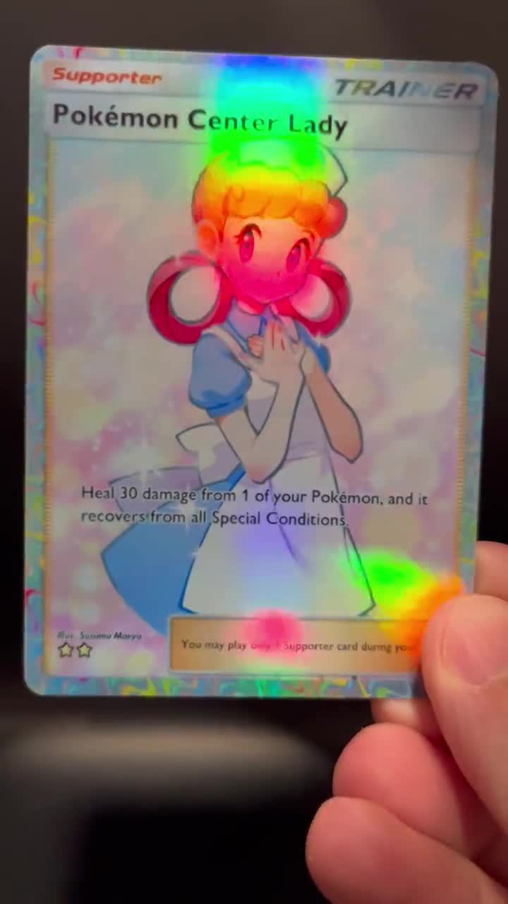 Pokémon Center Lady Trainer Holographic Pokémon TCG Pocket Self