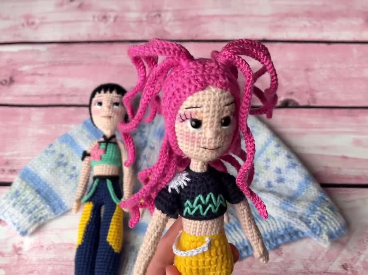 Kポップデーモンハンター、カスタムかぎ針編み人形、ゾーイ、ルミ