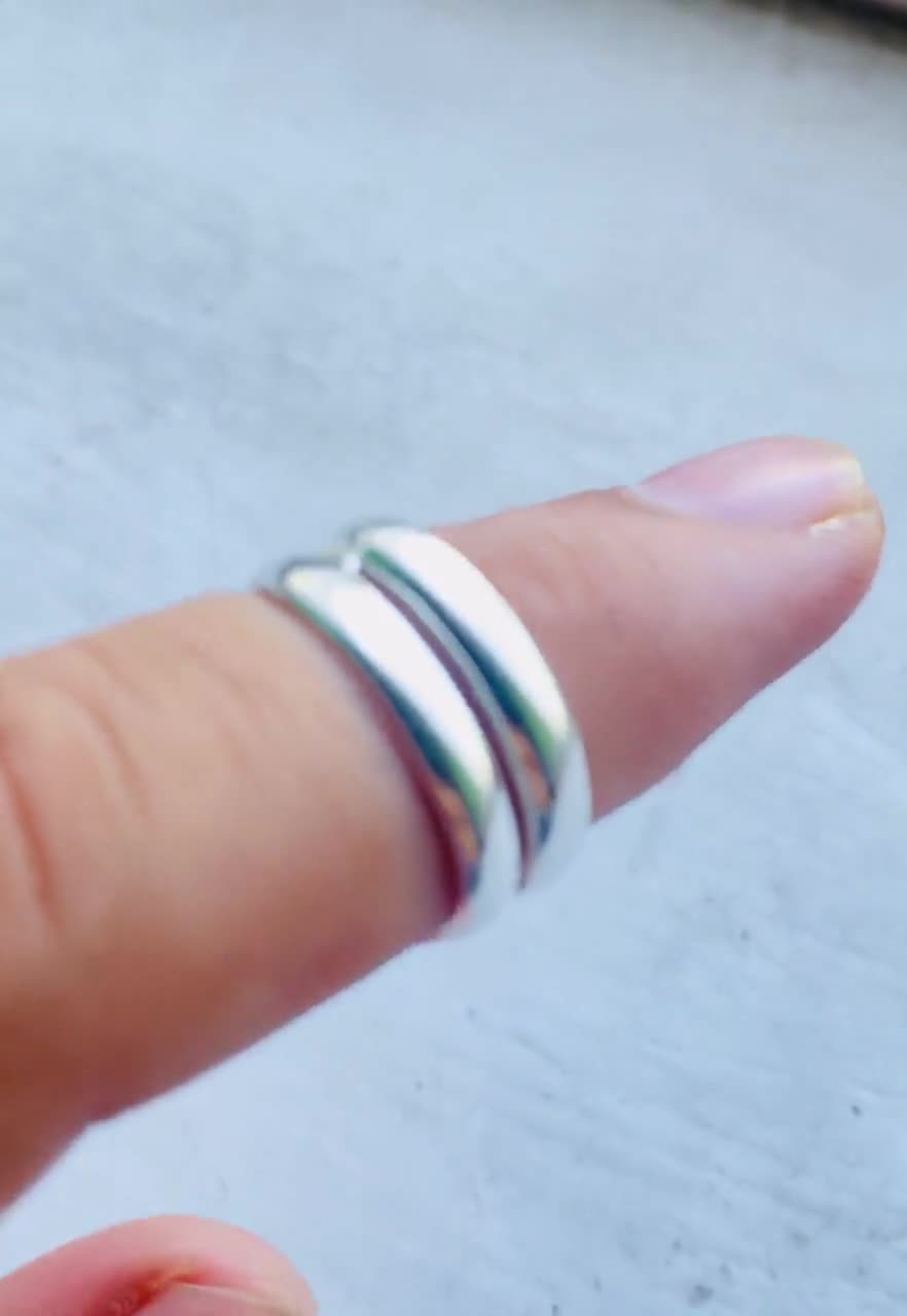 Handmade Sterling Silver Snake Ring – Wrap Ring, Boho Gothic Jewelry video poster