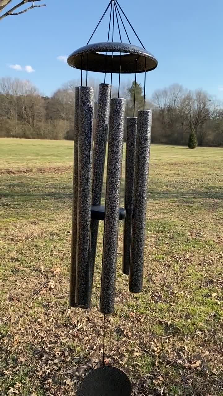 Joyous Wind chimes, Large Deep Tone Silver Color Metal Wind Chimes. The  Beautiful Spirit Sound Can Create a Sense of Peace and Relaxation