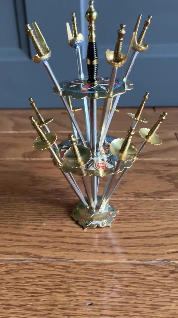 Vintage Cocktail Picks - Toledo Mini Brass Sword Set - Etsy