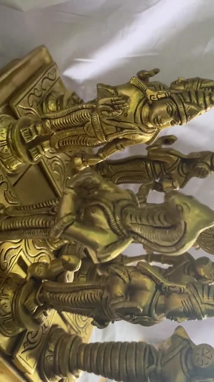 Buy 6 Set of 9 Navagraha Brass Statues,navgrah Brass Statues, Indian Brass  Art, Brass God Idol, Home Decor Statue Online in India 