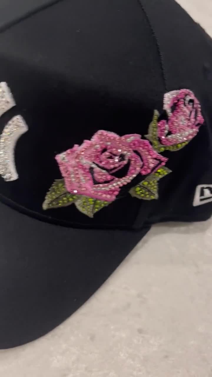 Elegant RoseミニHat ブラック Hatstore Exclusive x New York Yankees Black/Pink 9FORTY