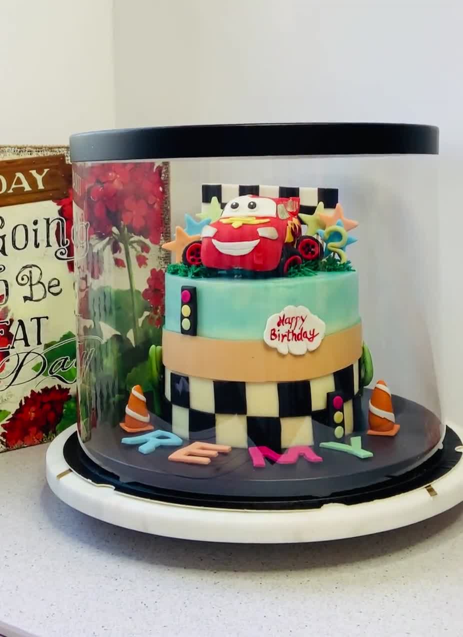 Grande boîte à gâteau transparente blanche avec ruban 11,75 D x 10 de haut  Boîtes à gâteau rondes transparentes Boîte cadeau transparente pour  anniversaire, mariage, vacances -  France