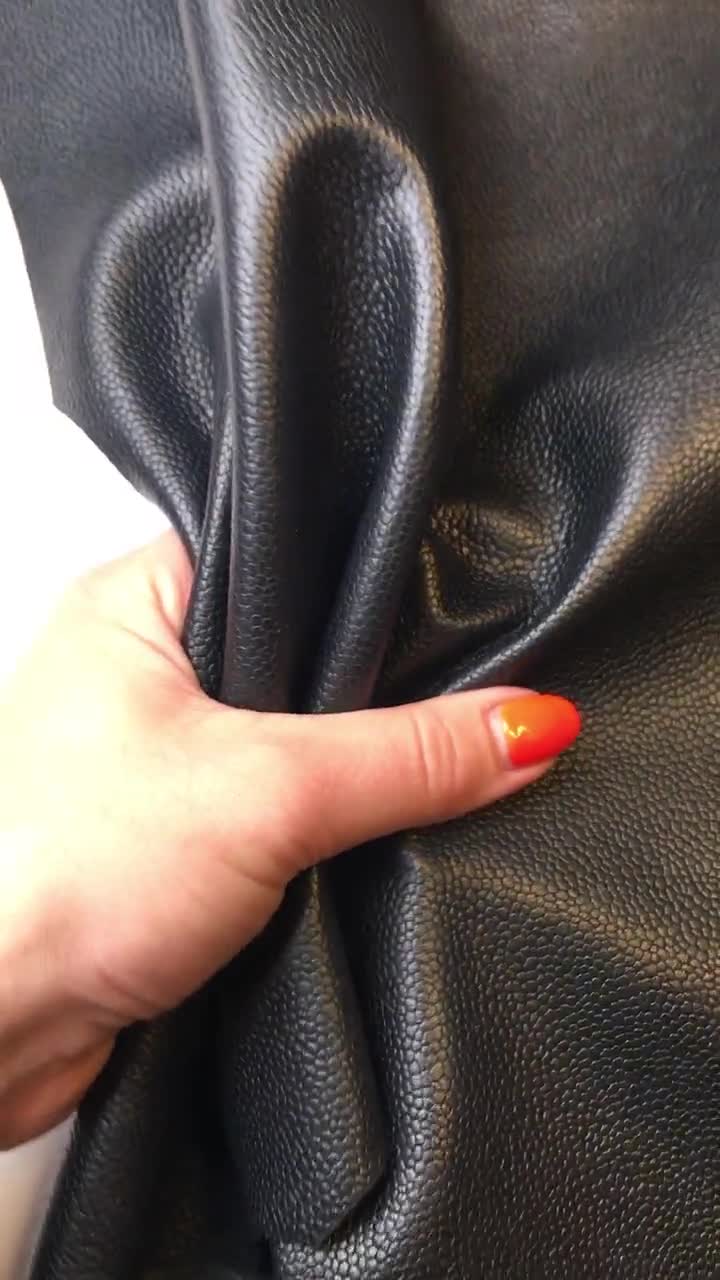 Black Epsom Leather 3 Square Feet