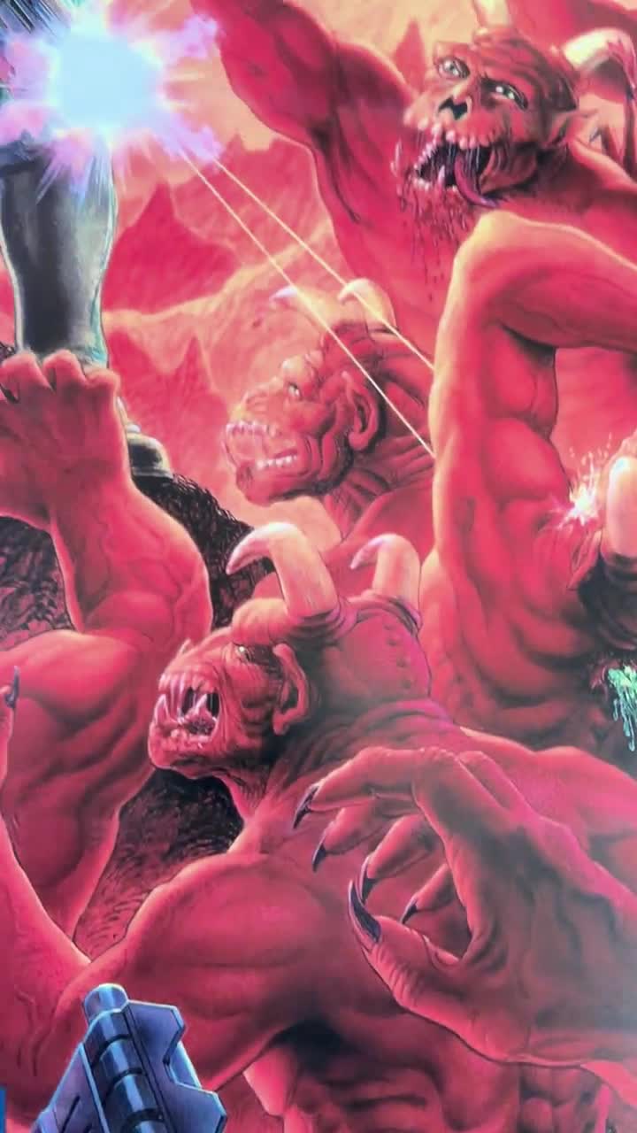 Slayer of DOOM I and DOOM II Video Game Poster- Multiple Sizes
