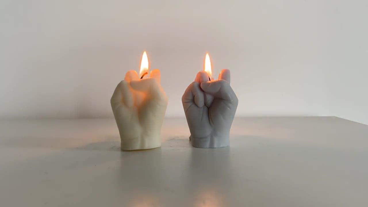 Middle Finger Candle/ Middle Finger /gift/fuck Candle /hand Gestures  /business Square /funny Gifts /status/personality/mittelfinger 