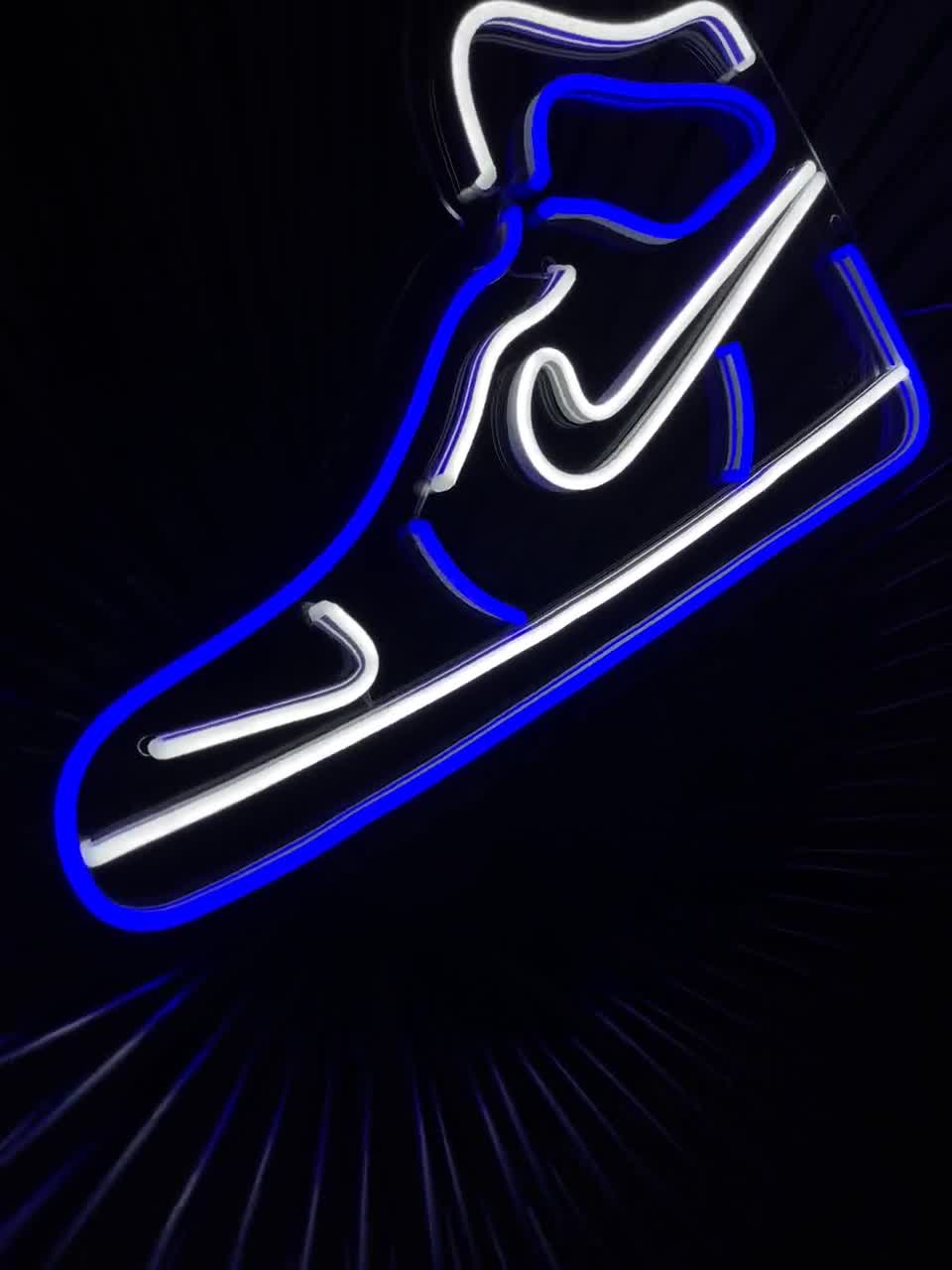 Air Jordan LED Neon Sign | Jordan Neon Art | Sneaker Neon Sign