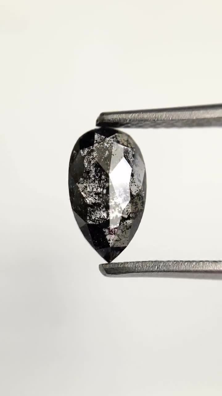 0.89 Ct Grey Black Color Fancy Shape Natural Loose Diamond, 7.13 mm X 5.55 mm shops X 2.56 mm Pear Natural Loose Diamond Use for Jewelry AJ14/11