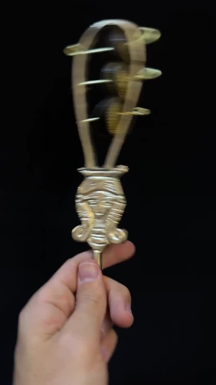 ユニークなハトホル女神シストラム古代エジプトの神聖な楽器ステンレス