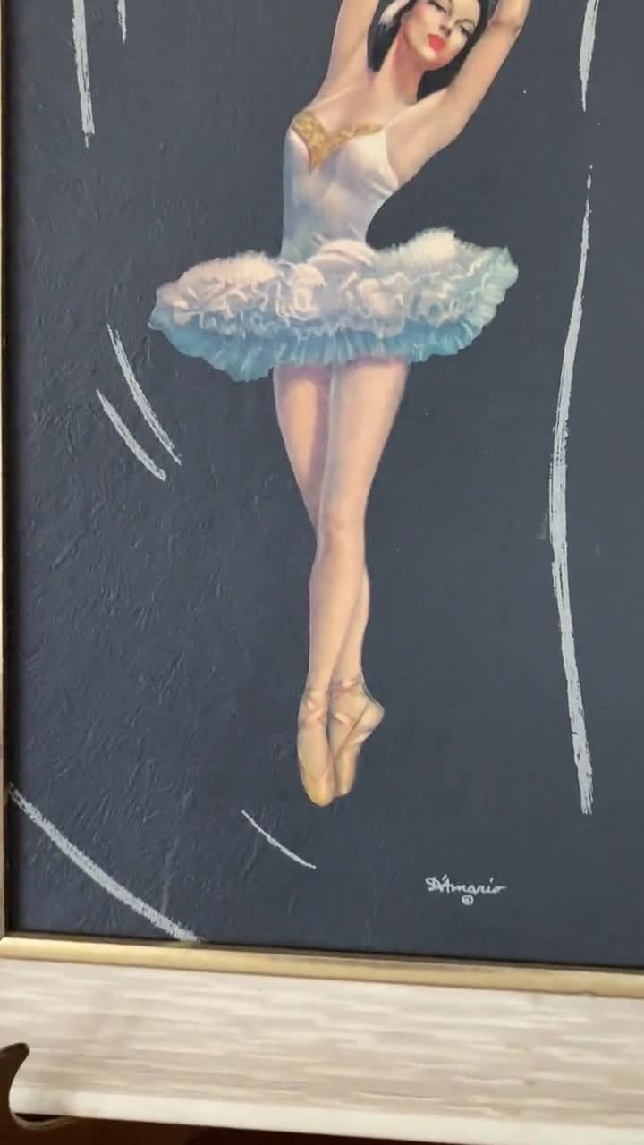 Vintage MCM signed D’amario BALLERINA dancer Prints, set of 3