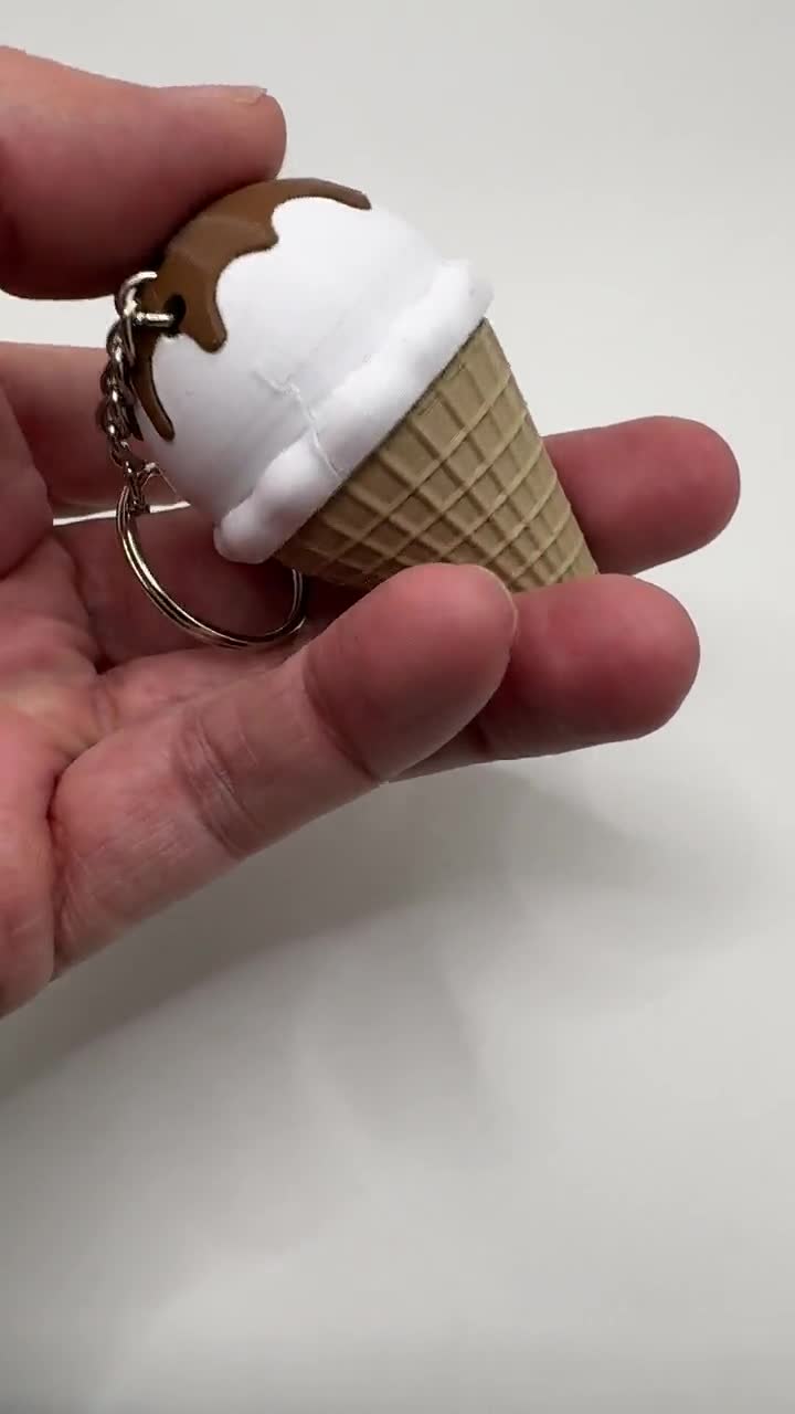 アイスクリームコーン型フィジェットクリッカー - ADHD、自閉症、集中