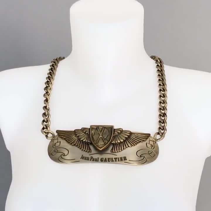 Jean Paul Gaultier - Monogram embellished chain belt Jean