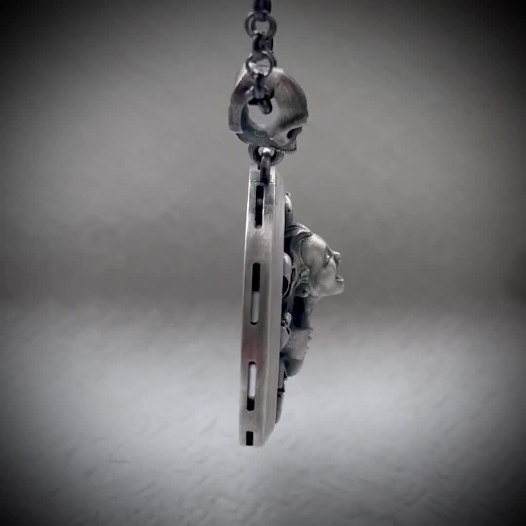 40s'50s'ビンテージスカルシルバーロケットペンダント古着バイカー珍品レア 40s'50s'ビンテージスカルシルバーロケットペンダント古着バイカー珍品