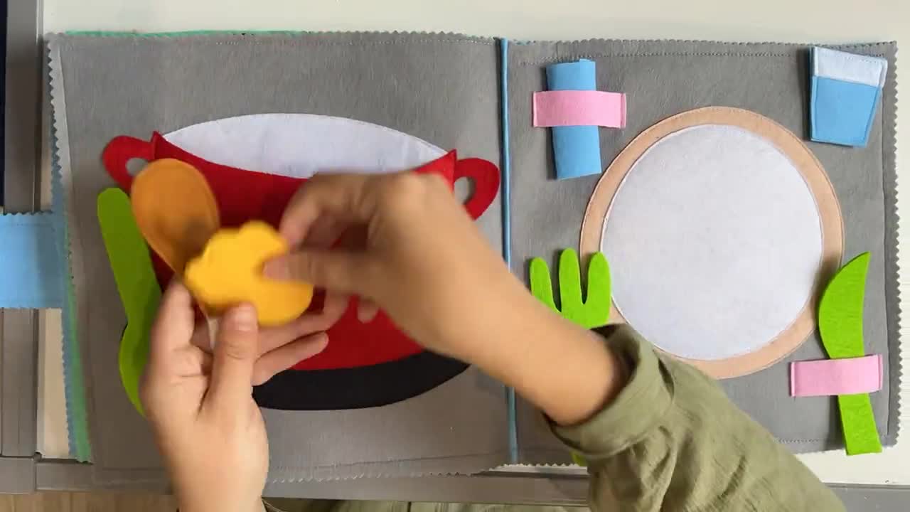 Montessori Libro Tranquilo. Libro Ocupado Reutilizable para Niños a Partir  de 2, 3, 4 y 5 Años - Ahora Montessori