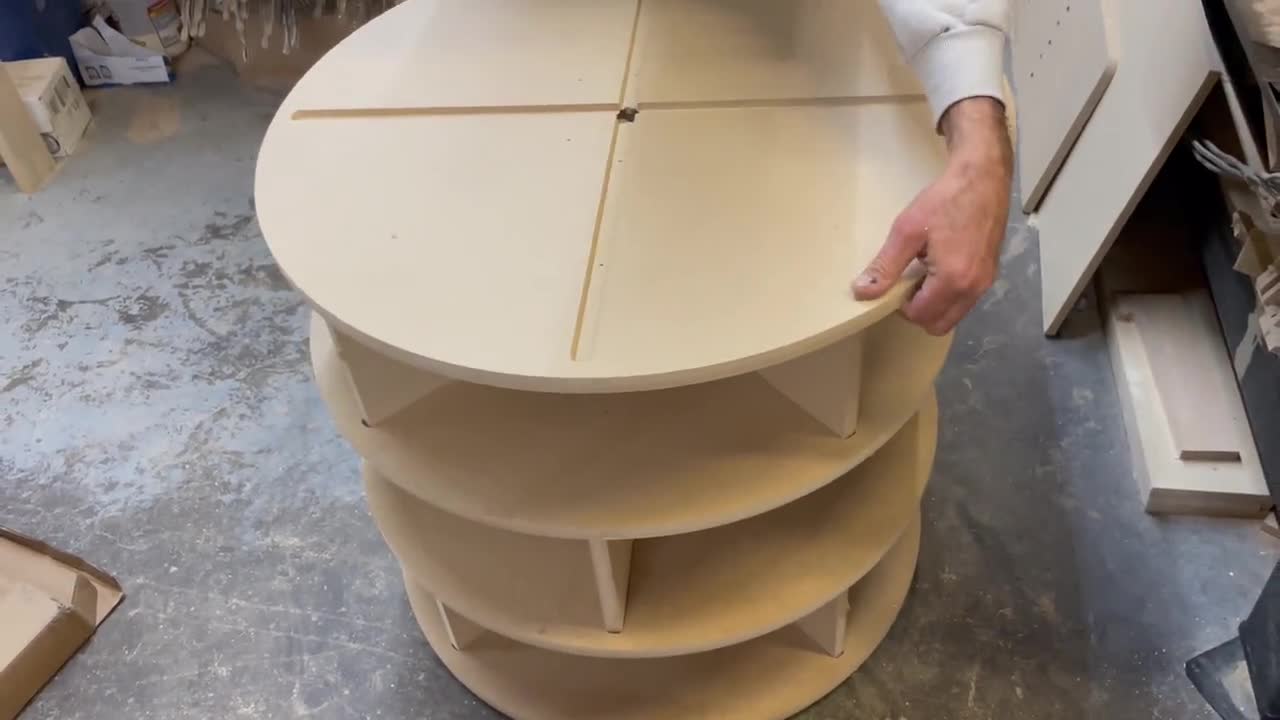 Rotating Shoe Rack Building Plan