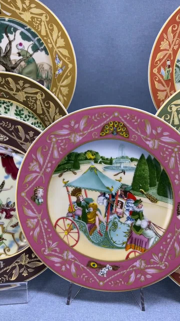 Villeroy and Boch Heinrich Russian Fairy Tale Plates, Illustrated by Boris  Zvorykin - Set of 6