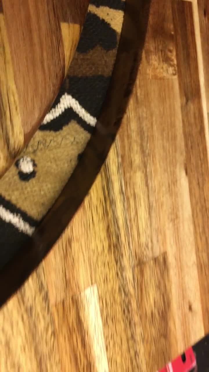 Africa Shape Mirror with Mudcloth Inlay, Acacia Wood Wall Decor video poster